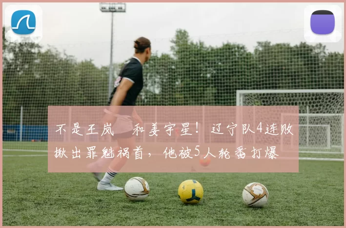 不是王岚嵚和姜宇星！辽宁队4连败揪出罪魁祸首，他被5人轮番打爆